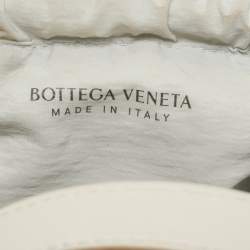 Pre Owned Bottega Veneta Off White Leather Small Shell Bag