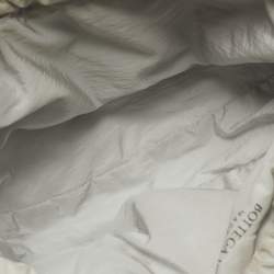 Pre Owned Bottega Veneta Off White Leather Small Shell Bag
