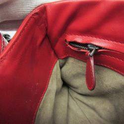 Pre Owned Bottega Veneta Red Intrecciato Leather Baby Roma Shoulder Bag
