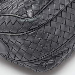 Bottega Veneta Black Intrecciato Leather Shoulder Bag