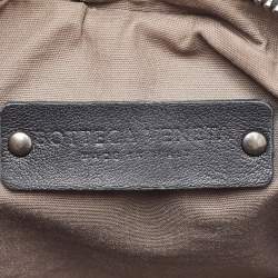 Bottega Veneta Black Intrecciato Leather Shoulder Bag