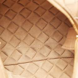 مملوكة مسبقًا Bottega Veneta Beige Intrecciato Leather Small Loop Camera Bag