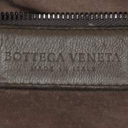 مملوكة مسبقًا Bottega Veneta Grey Intrecciato Leather Nodini Crossbody Bag