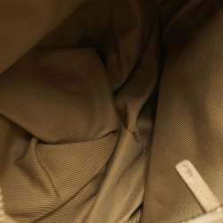 Bottega Veneta Tan Intreciato Suede BV Knotted Twist Clutch