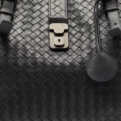 Bottega Veneta Grey Intrecciato Leather Medium Roma Tote
