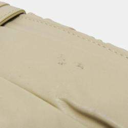 Pre Owned Bottega Veneta Beige Leather Arco Tote Bag