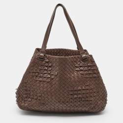 مملوكة مسبقًا Bottega Veneta Dark Brown Intrecciato Leather Cesta Tote