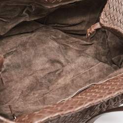 مملوكة مسبقًا Bottega Veneta Dark Brown Intrecciato Leather Cesta Tote