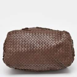 مملوكة مسبقًا Bottega Veneta Dark Brown Intrecciato Leather Cesta Tote