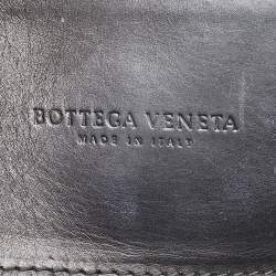 Bottega Veneta Black Intrecciato Leather Roma Tote