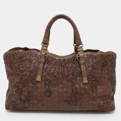 مملوكة مسبقًا Bottega Veneta Brown Intrecciato Leather Cornely Tote