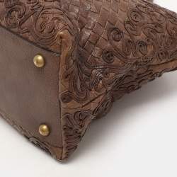 مملوكة مسبقًا Bottega Veneta Brown Intrecciato Leather Cornely Tote