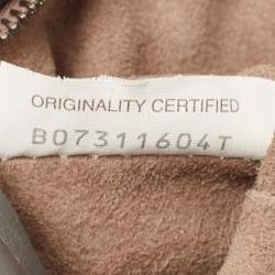 Pre Owned Bottega Veneta Grey Intrecciato Leather Mini Roma Tote