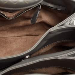 Pre Owned Bottega Veneta Grey Intrecciato Leather Mini Roma Tote