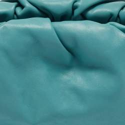 Pre Owned Bottega Veneta Blue Leather The Chain Pouch Bag