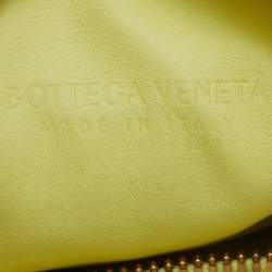 مملوكة مسبقًا Bottega Veneta Light Yellow Intrecciato Leather Mini Jodie Bag