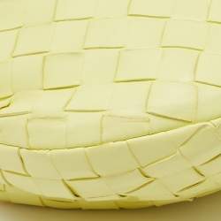 مملوكة مسبقًا Bottega Veneta Light Yellow Intrecciato Leather Mini Jodie Bag