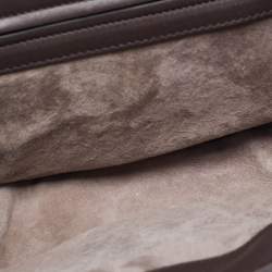 Bottega Veneta Cream/Brown Python Rialto Shoulder Bag