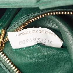 Bottega Veneta Green Intreccio Leather Cassette Shoulder Bag