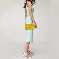 Bottega Veneta Yellow Leather Cassette Shoulder Bag