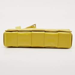 Bottega Veneta Yellow Leather Cassette Shoulder Bag