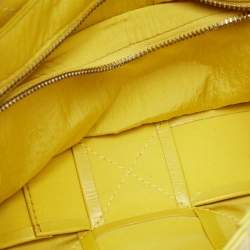 Bottega Veneta Yellow Leather Cassette Shoulder Bag