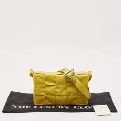 Bottega Veneta Yellow Leather Cassette Shoulder Bag