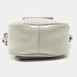 Bottega Veneta White Leather Crossbody Bag