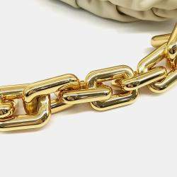 Bottega Veneta Beige Leather Chain Pouch Bag