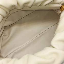 Bottega Veneta Beige Leather Chain Pouch Bag