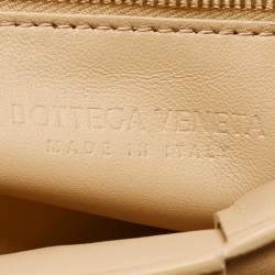 Bottega Veneta Beige Padded Leather Chain Cassette Shoulder Bag