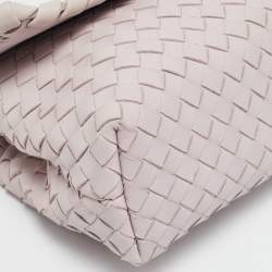 Bottega Veneta Light Lilac Intrecciato Leather Small Olimpia Shoulder Bag