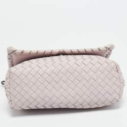 Bottega Veneta Light Lilac Intrecciato Leather Small Olimpia Shoulder Bag