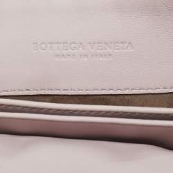 Bottega Veneta Light Lilac Intrecciato Leather Small Olimpia Shoulder Bag