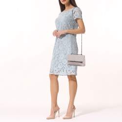 Bottega Veneta Light Lilac Intrecciato Leather Small Olimpia Shoulder Bag