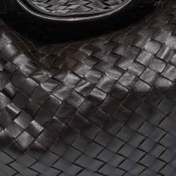 Pre Owned Bottega Veneta Dark Brown Leather Large Hop Shoulder Bag