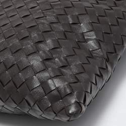 Pre Owned Bottega Veneta Dark Brown Leather Large Hop Shoulder Bag