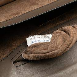 Bottega Veneta Brown French Calf City Knot Shoulder Bag