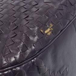 مملوكة مسبقًا Bottega Veneta Purple Intrecciato Leather Maggiore Tote