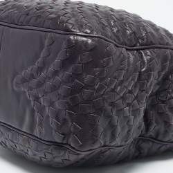 مملوكة مسبقًا Bottega Veneta Purple Intrecciato Leather Maggiore Tote