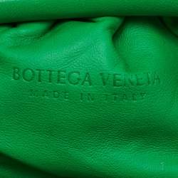 Bottega Veneta Green Intrecciato Leather Teen Pouch Clutch