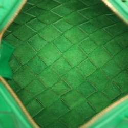 Bottega Veneta Green Intrecciato Leather Mini Loop Shoulder Bag
