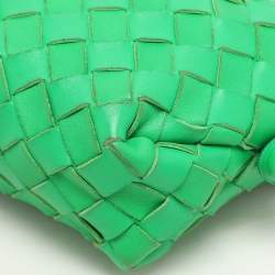Bottega Veneta Green Intrecciato Leather Mini Loop Shoulder Bag
