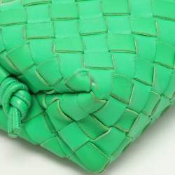 Bottega Veneta Green Intrecciato Leather Mini Loop Shoulder Bag