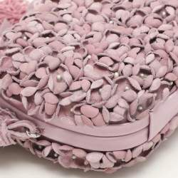 Bottega Veneta Purple Satin and Suede Limited Edition 01/50 Knot Clutch