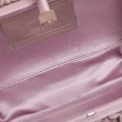Bottega Veneta Purple Satin and Suede Limited Edition 01/50 Knot Clutch