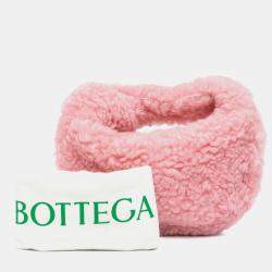 Bottega Veneta Pink Mini Shearling Jodie Bag