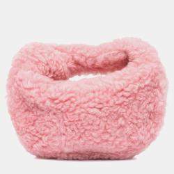 Bottega Veneta Pink Mini Shearling Jodie