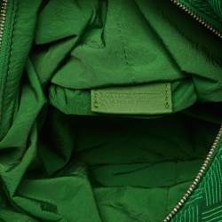 Bottega Veneta Green Jacquard Mini Double Knot Hobo