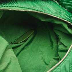Bottega Veneta Green Jacquard Mini Double Knot Hobo